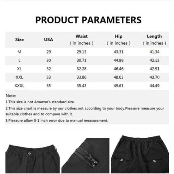 472 Men’s Navy Cargo Jogger Pants with Drawstring Waist – Athletic Fit - Picture 2 of 6